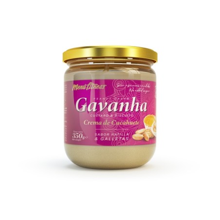 Gavanha Crema de Cacahuete, Natilla y Galletas 350gr